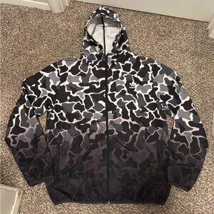 Adidas gradient camo rain jacket. Large men’s